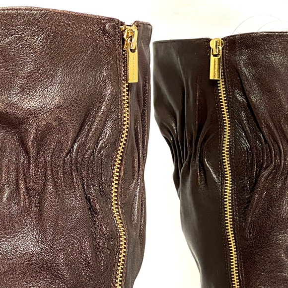 MICHAEL KORS 'Webster' Brown Scrunch Napa Leather - Picture 5 of 15
